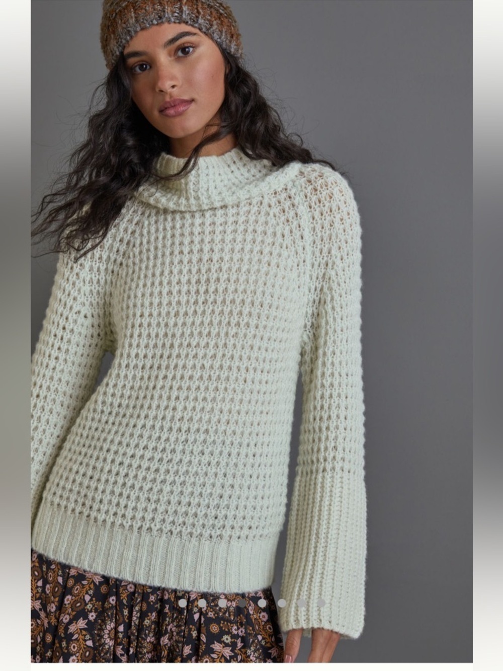 Anthropologie NWOT Maeve Dionne Bell-Sleeved Sweater size M. - Picture 4 of 10